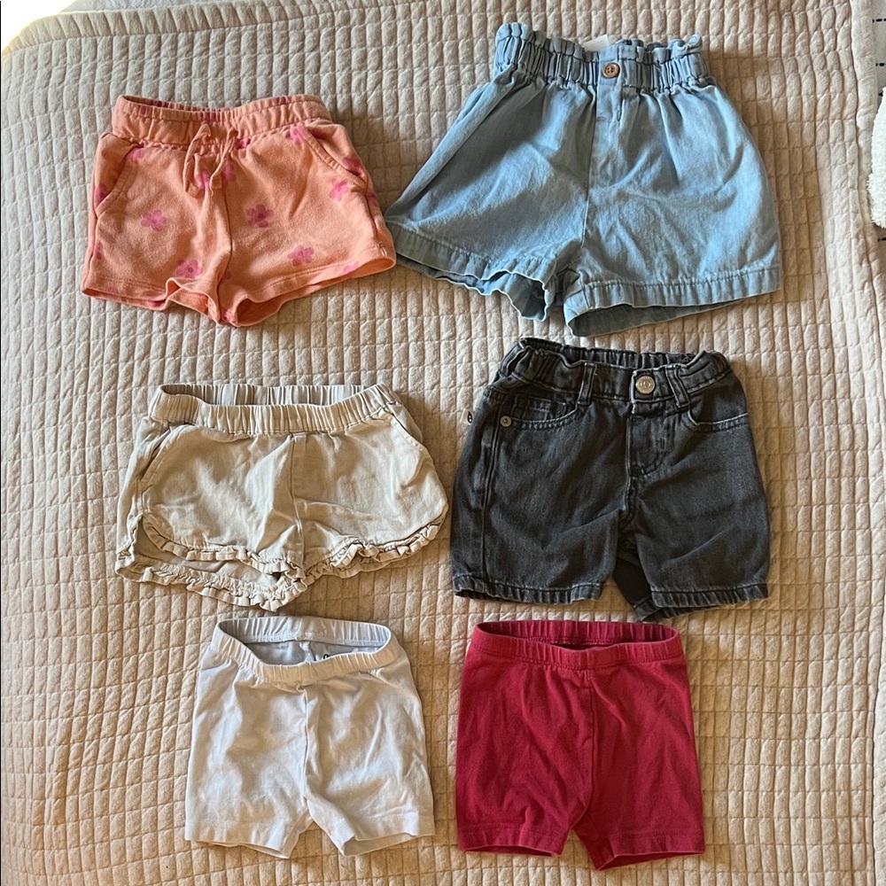 18M shorts and 12-18M biker shorts